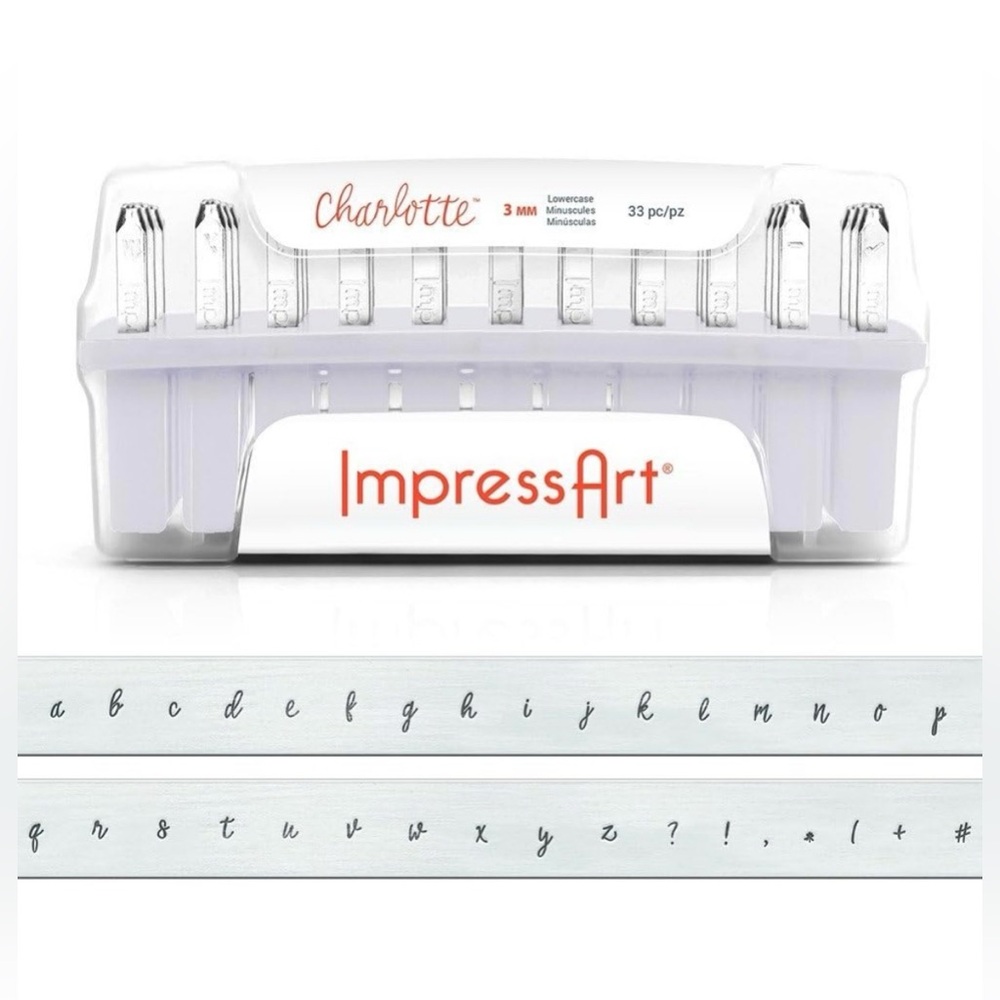 Impressart Charlotte metal stamp set 🩷